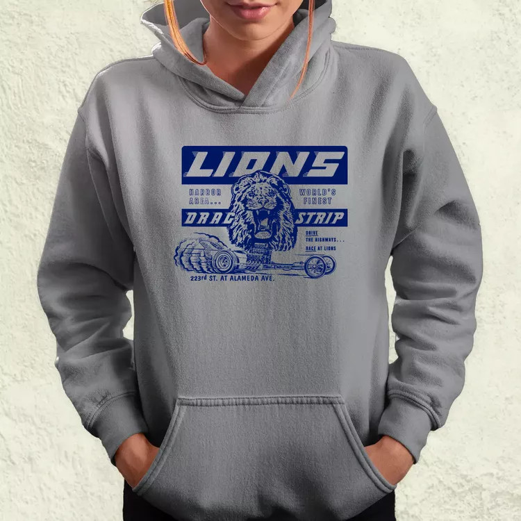 Lions Drag Strip kék női pulóver