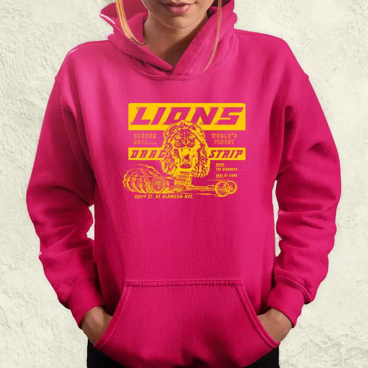 Lions Drag Strip sárga női pulóver