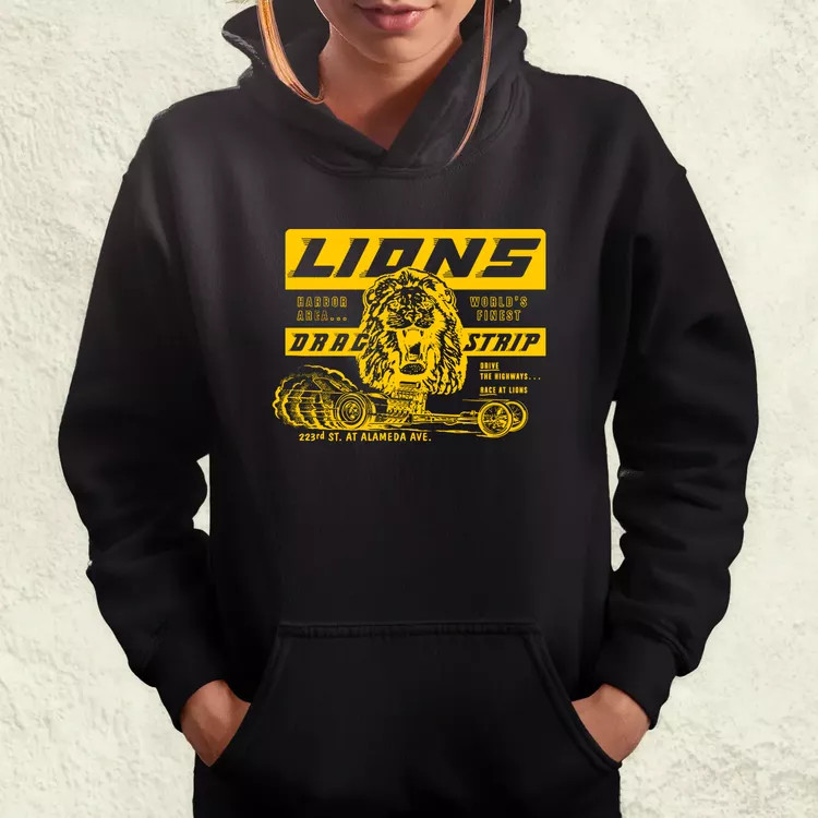 Lions Drag Strip sárga női pulóver