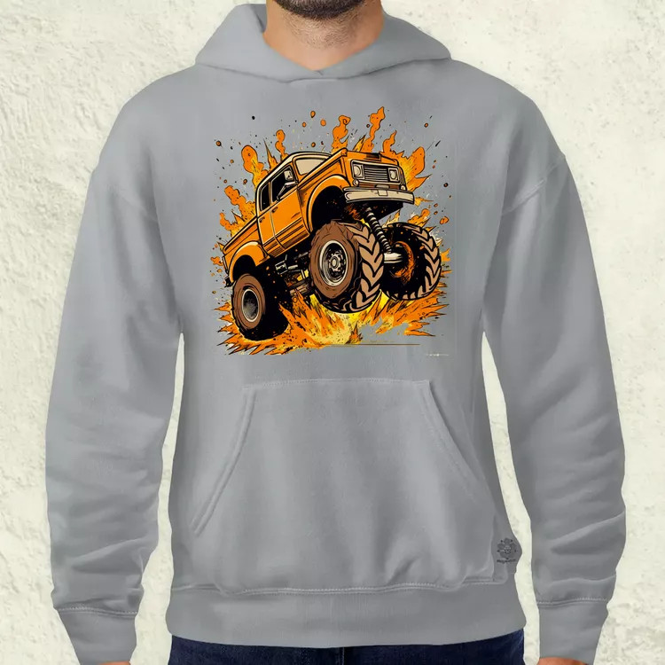 Monster Truck v2 férfi pulóver