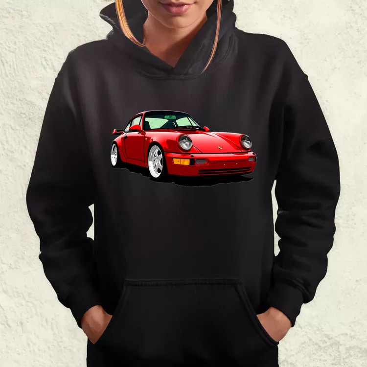 Porsche 911 rajz v5 női pulóver