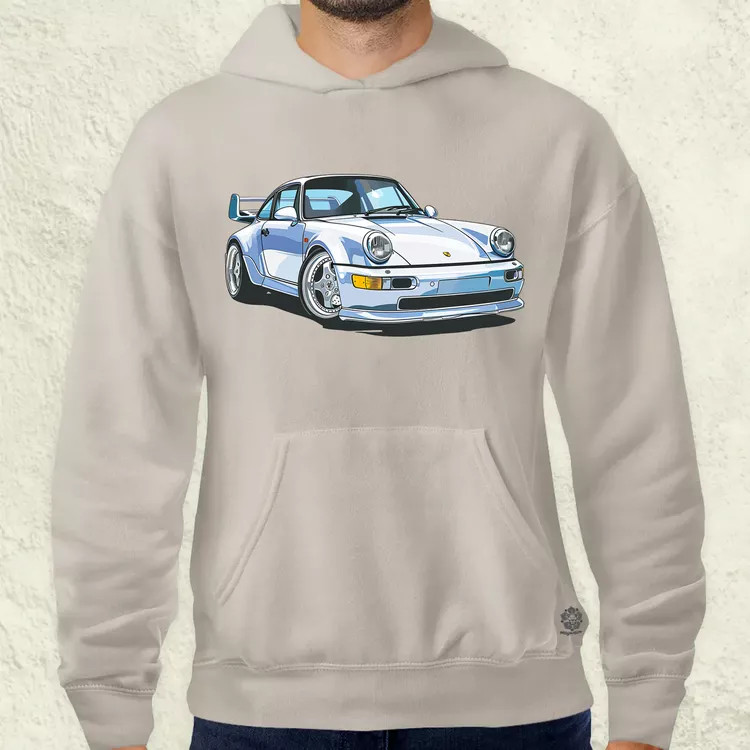 Porsche 911 rajz v7 férfi pulóver