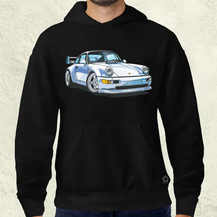 Porsche 911 rajz v7 férfi pulóver
