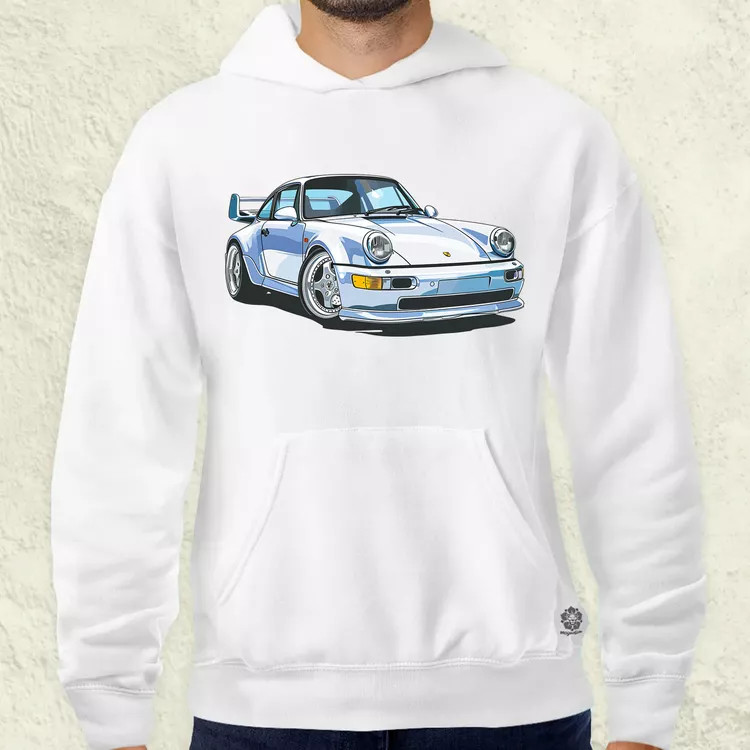 Porsche 911 rajz v7 férfi pulóver