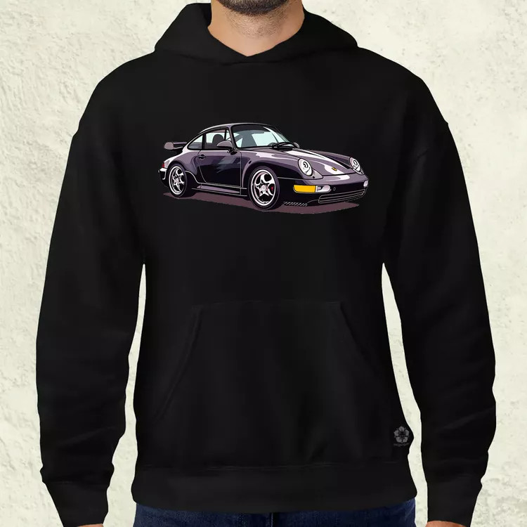 Porsche 911 rajz v8 férfi pulóver