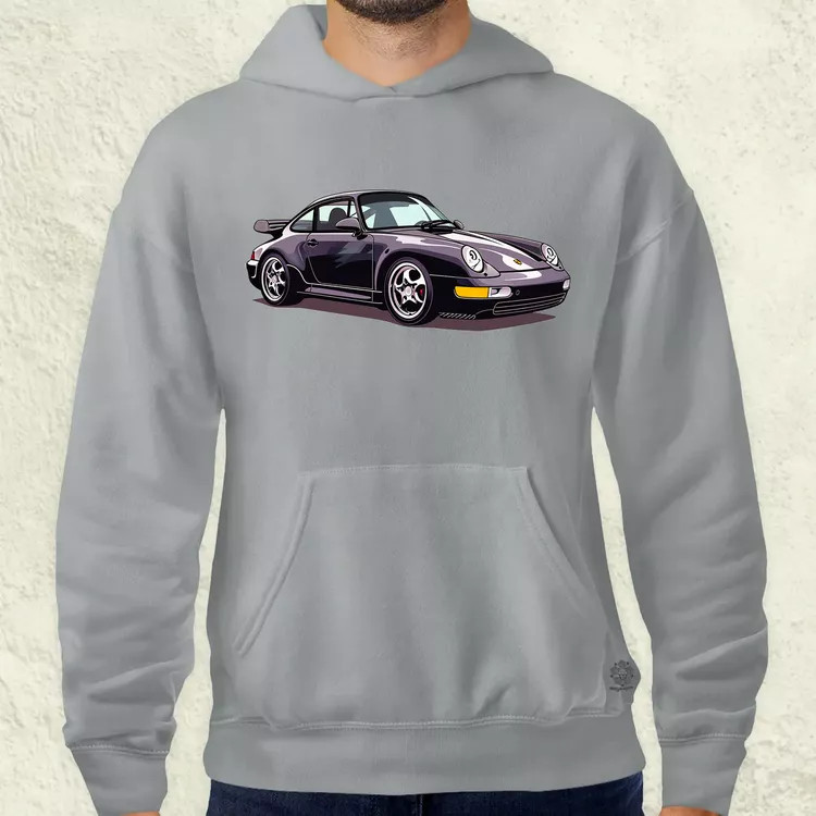 Porsche 911 rajz v8 férfi pulóver
