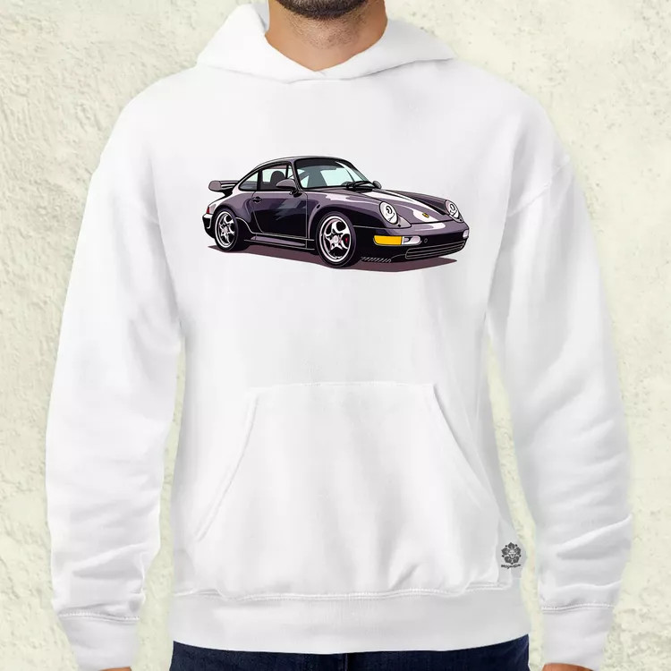 Porsche 911 rajz v8 férfi pulóver