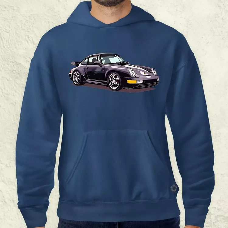 Porsche 911 rajz v8 férfi pulóver