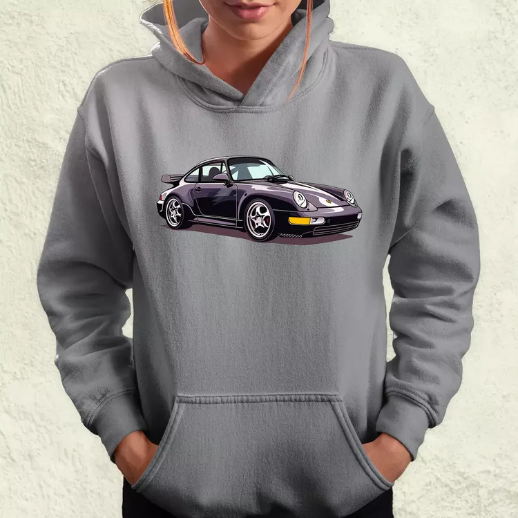 Porsche 911 rajz v8 női pulóver