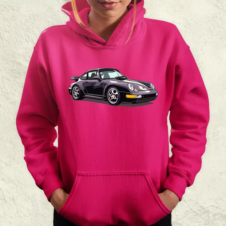 Porsche 911 rajz v8 női pulóver