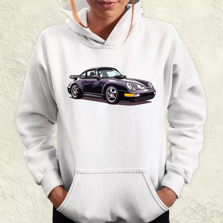 Porsche 911 rajz v8 női pulóver