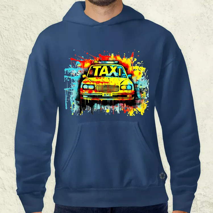 Taxi graffiti v2 férfi pulóver
