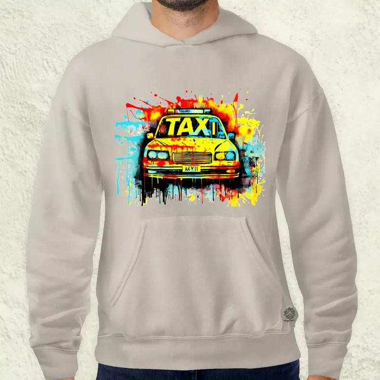 Taxi graffiti v2 férfi pulóver
