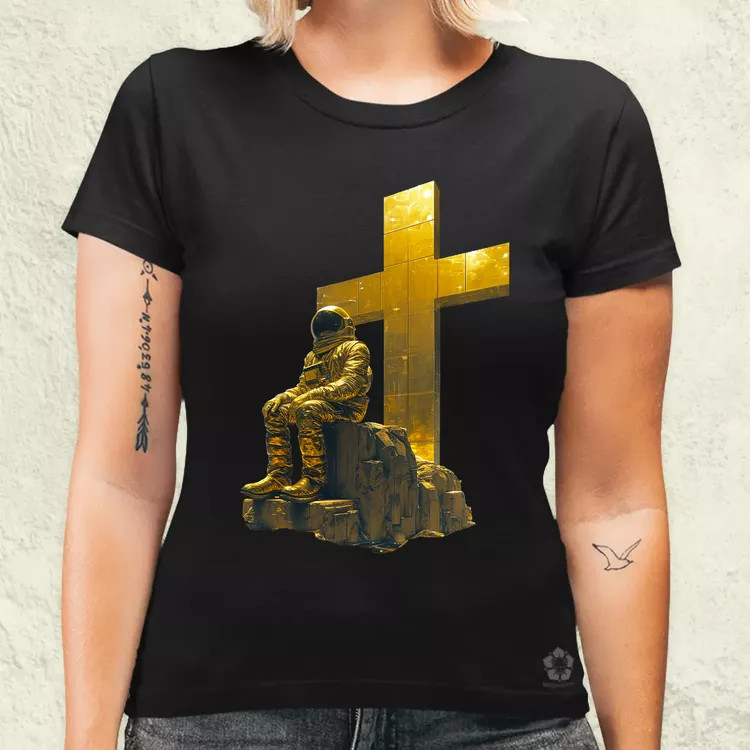 Arany kereszt v1 női póló