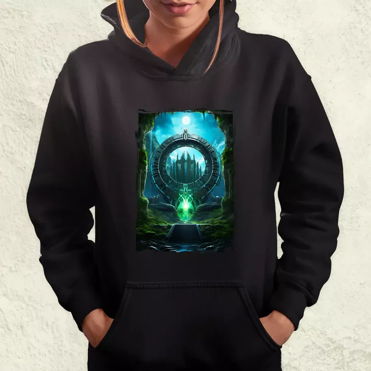 Csillagkapu fanart v3 női pulóver