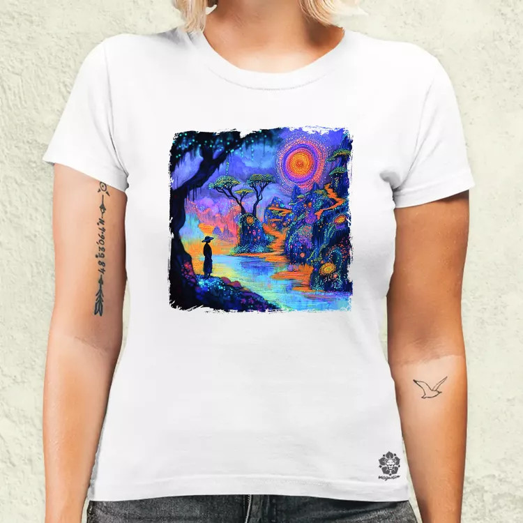 Ayahuasca utazás v3 női póló
