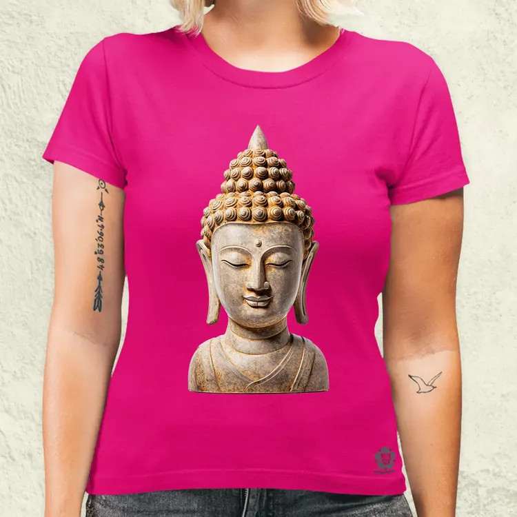 Buddha szobor v4 női póló