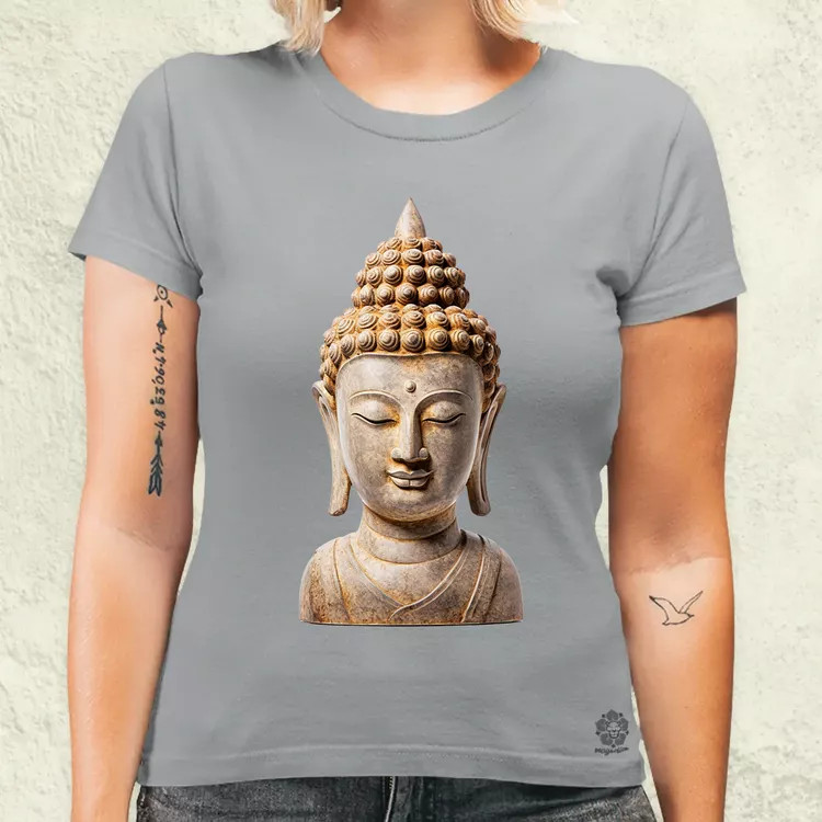 Buddha szobor v4 női póló