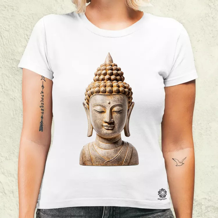 Buddha szobor v4 női póló