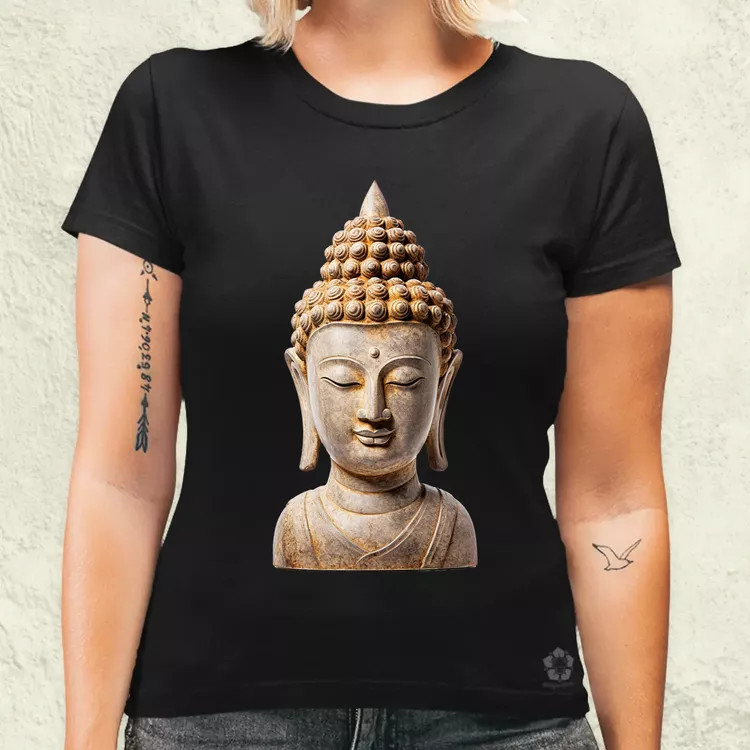 Buddha szobor v4 női póló