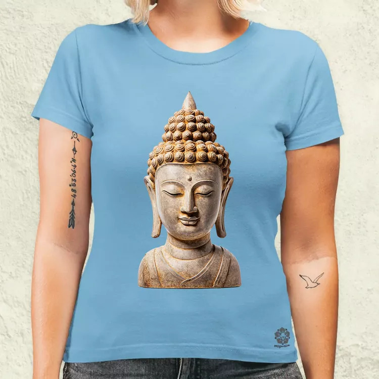 Buddha szobor v4 női póló