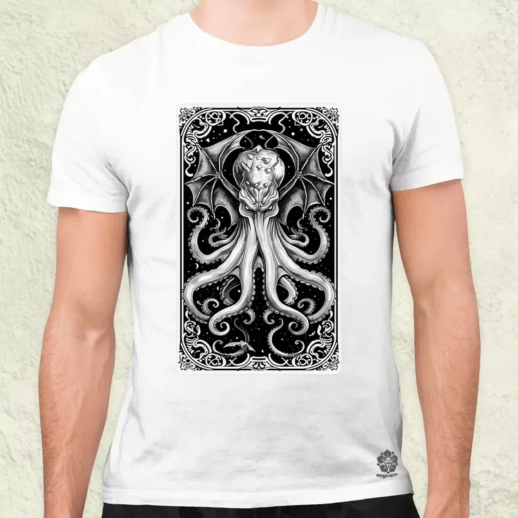 Cthulhu tarot v2 férfi póló