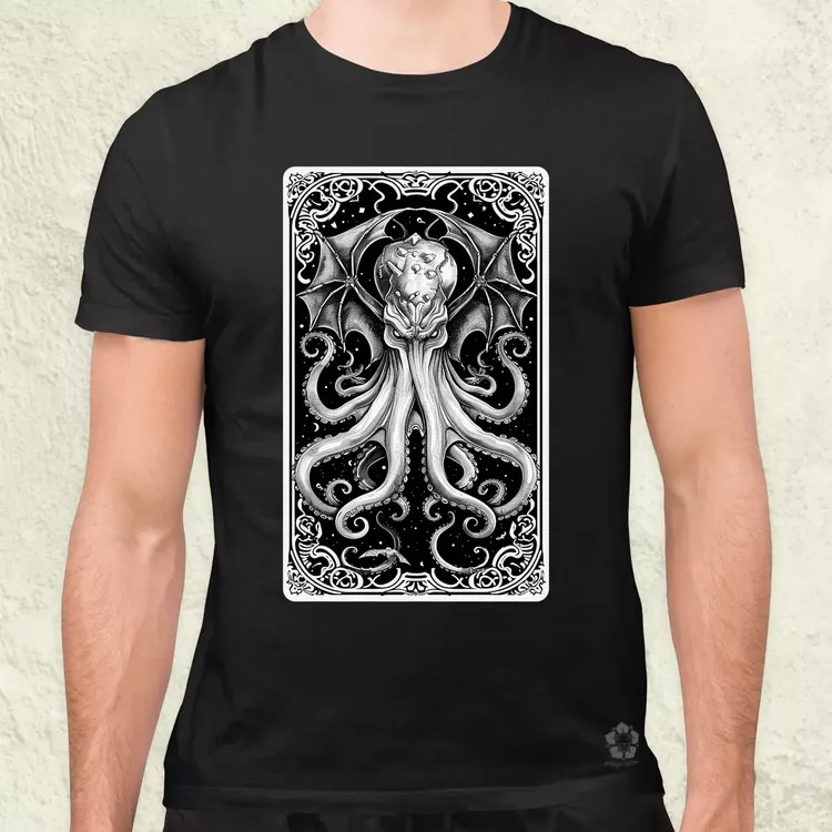 Cthulhu tarot v2 férfi póló