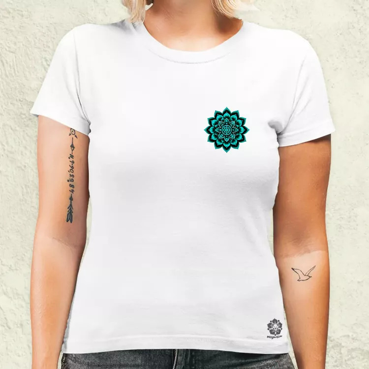 Henna Mandala zseb női póló
