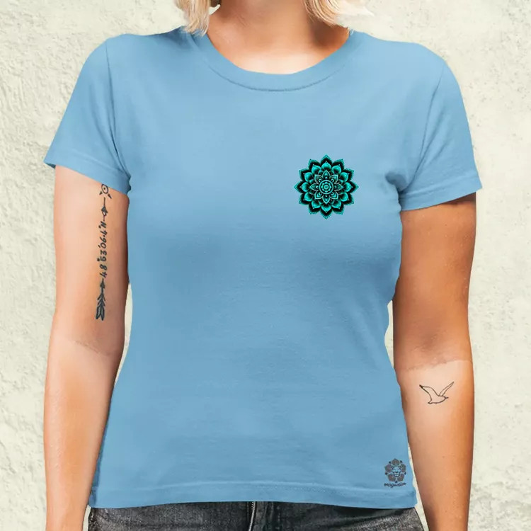 Henna Mandala zseb női póló