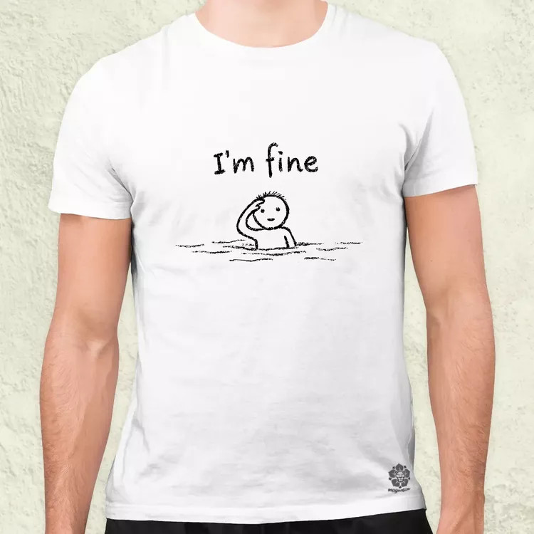 I'm fine férfi póló