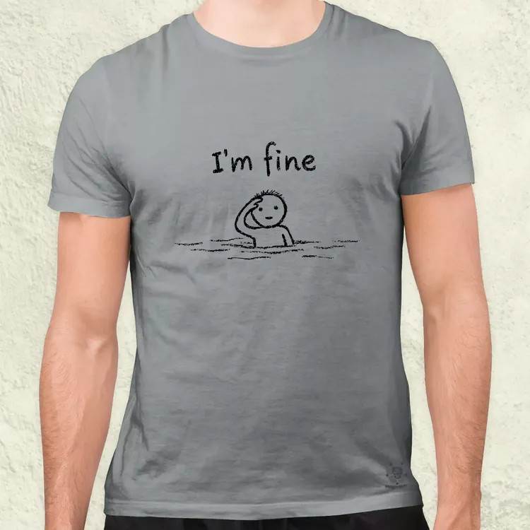 I'm fine férfi póló