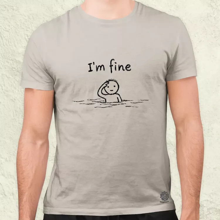 I'm fine férfi póló