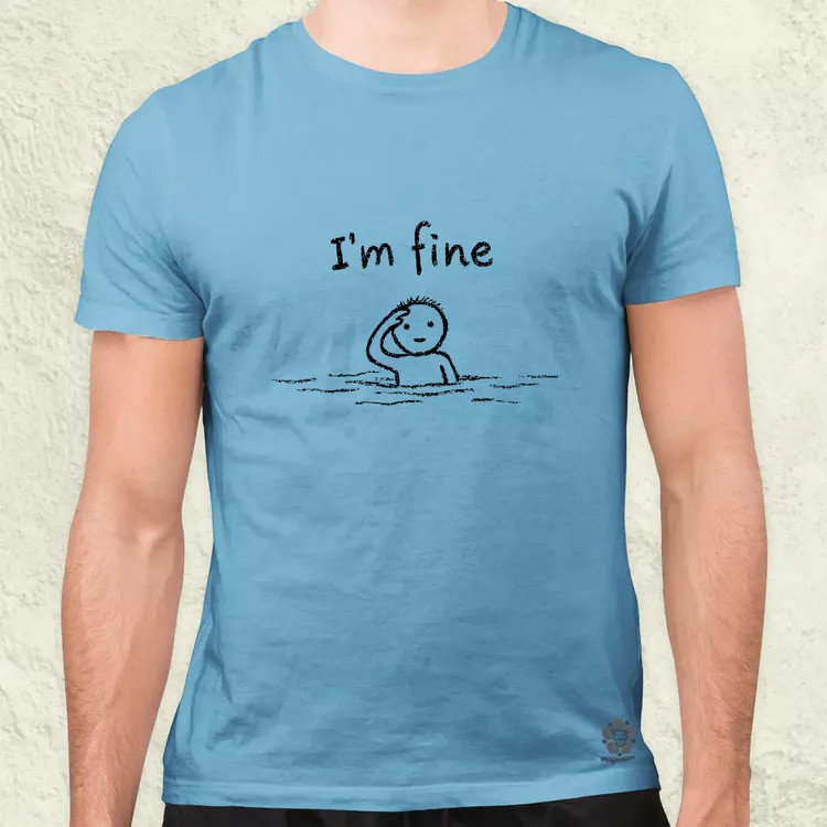 I'm fine férfi póló