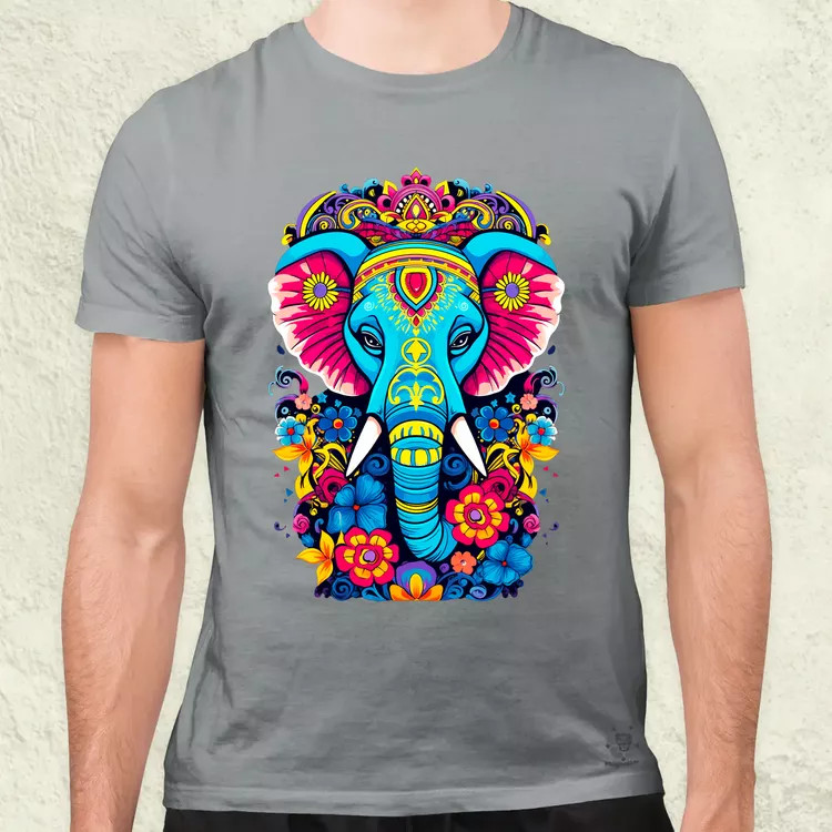 Mandala elefánt v1 férfi póló