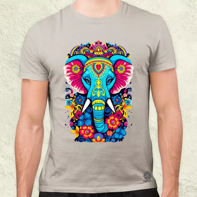 Mandala elefánt v1 férfi póló