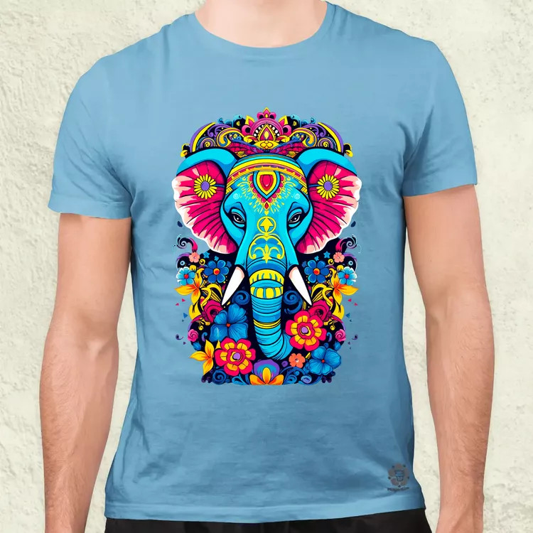 Mandala elefánt v1 férfi póló