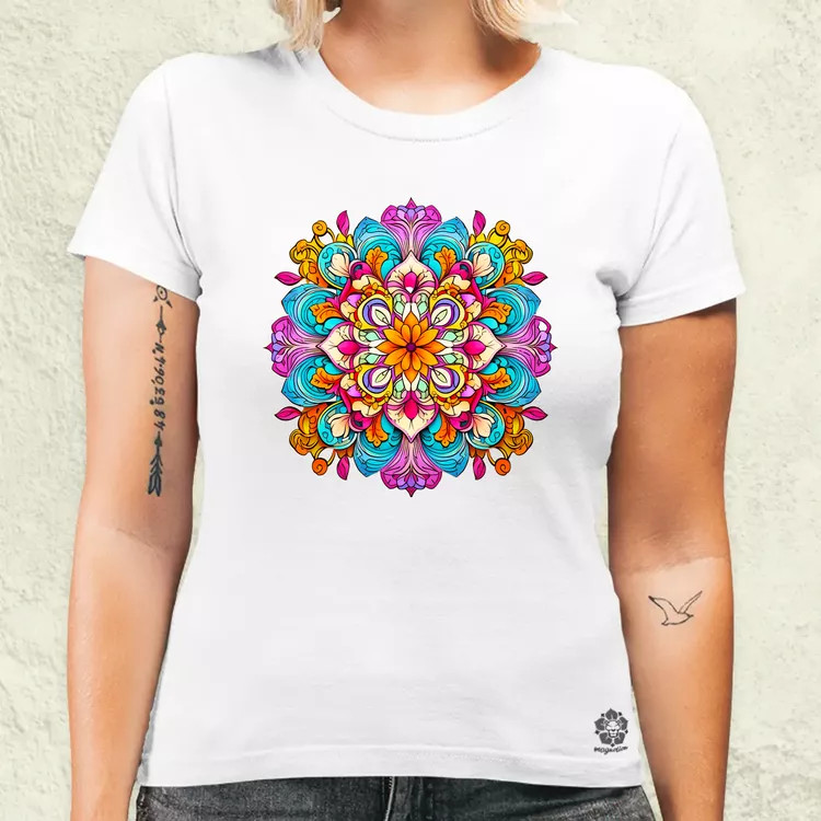 Mandala fantázia v3 női póló