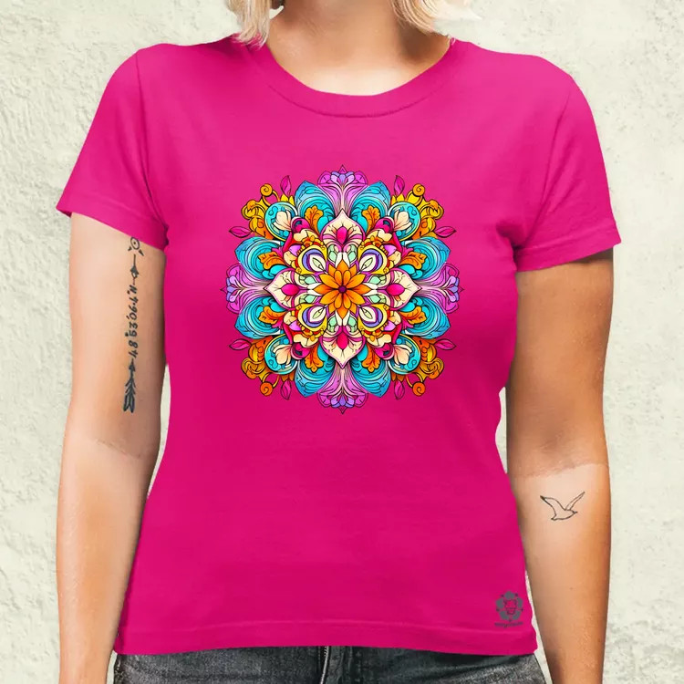 Mandala fantázia v3 női póló