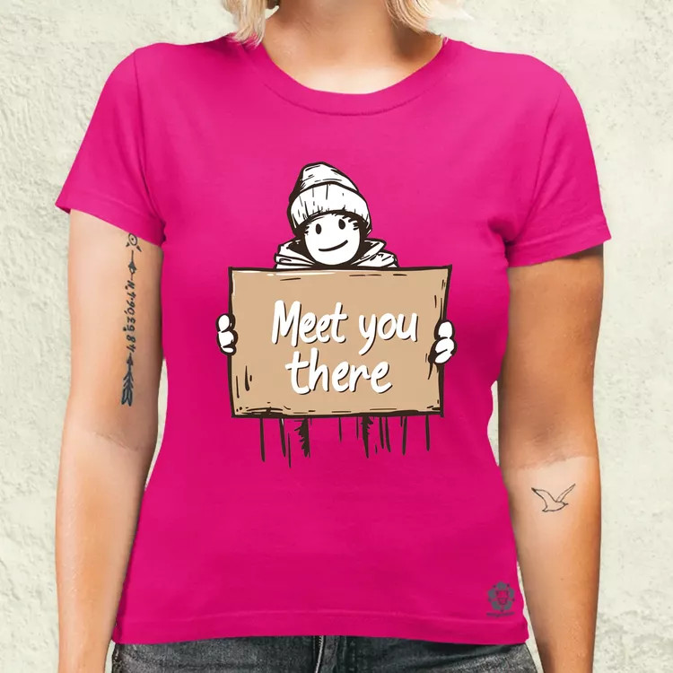 Meet you there v4 női póló