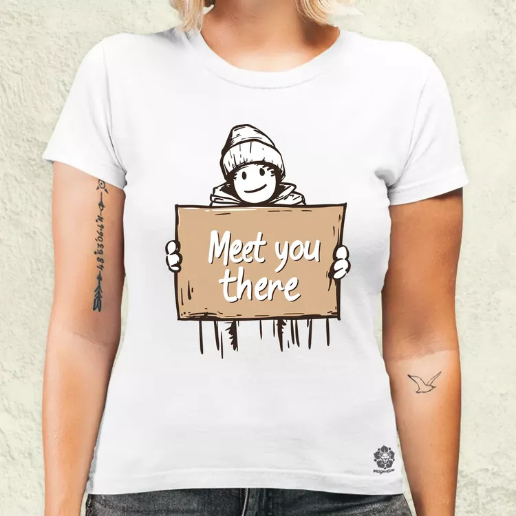 Meet you there v4 női póló