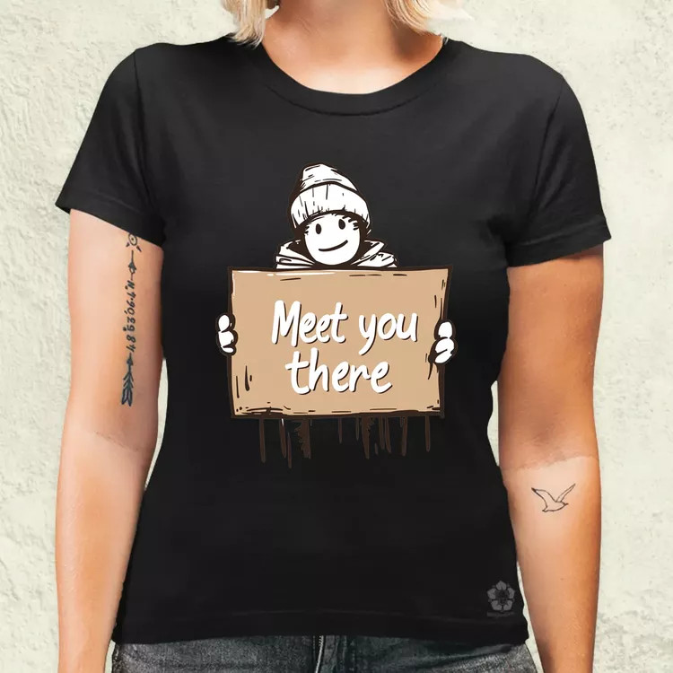 Meet you there v4 női póló