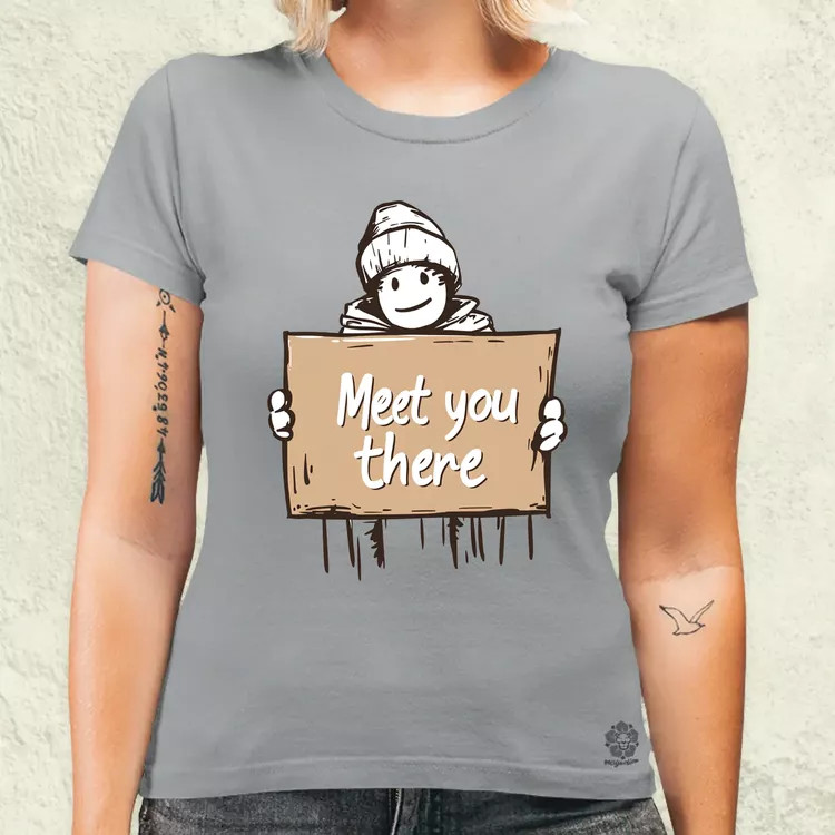 Meet you there v4 női póló