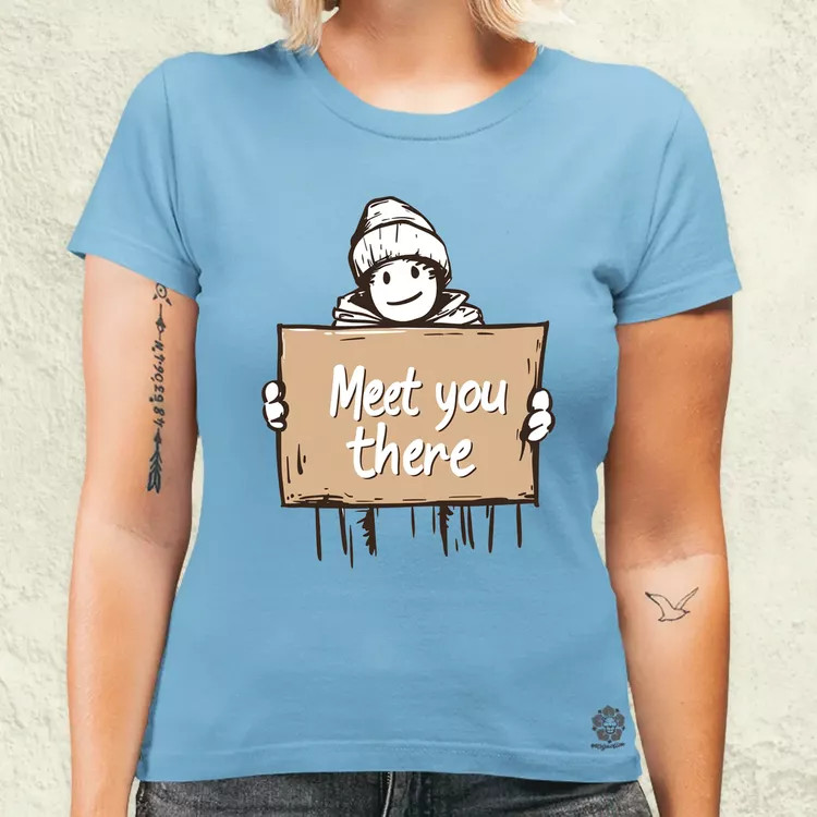 Meet you there v4 női póló