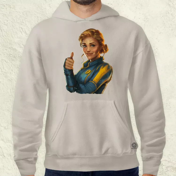 Fallout Lucy fanart v1 férfi pulóver