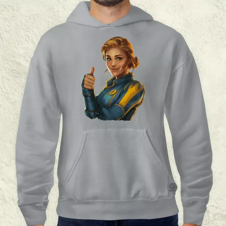 Fallout Lucy fanart v1 férfi pulóver