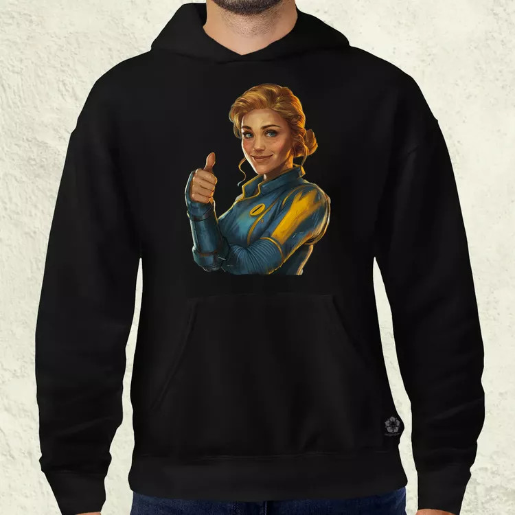 Fallout Lucy fanart v1 férfi pulóver