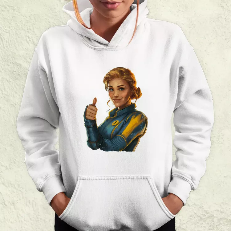 Fallout Lucy fanart v1 női pulóver
