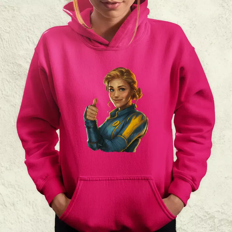 Fallout Lucy fanart v1 női pulóver