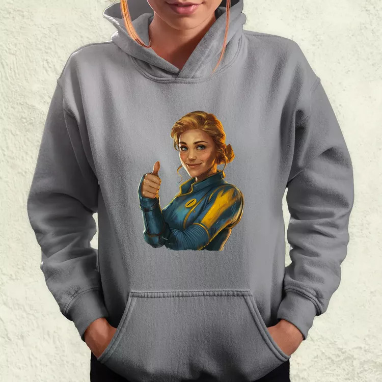 Fallout Lucy fanart v1 női pulóver