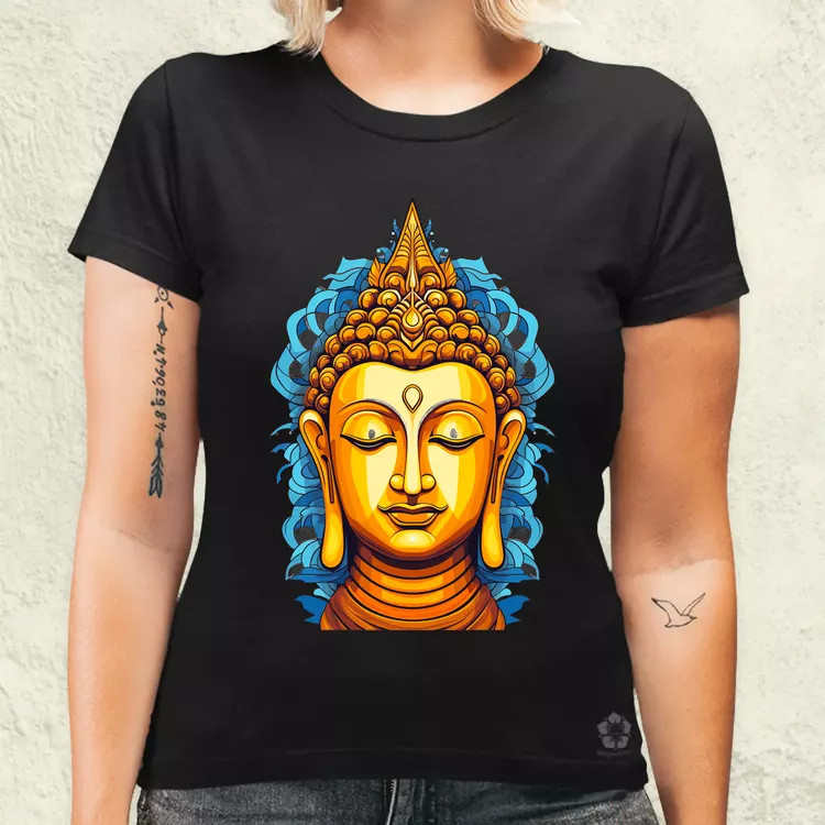 Pop art Buddha szobor v1 női póló